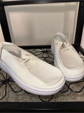 Hey Dude Wendy Rise Spark White Women’s Size 9